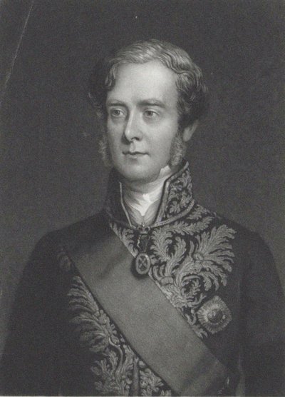 George Villiersin muotokuva, Clarendonin 4. jaarli 1800-1870. tekijältä John Sartain