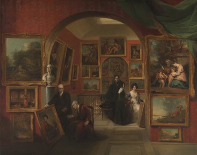 British Institution -gallerian sisätilat tekijältä John Scarlett Davis