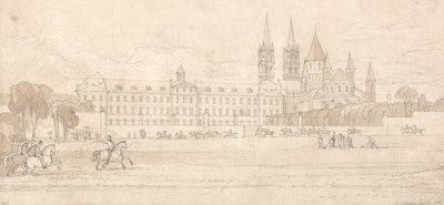 Abbaye Aux Hommes, Caen tekijältä John Sell Cotman