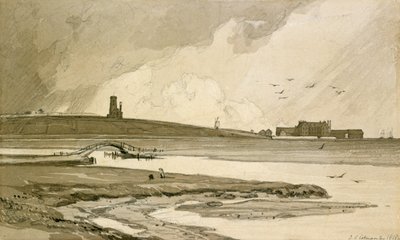 Blakeney Church ja Wiveton Hall, 1818 tekijältä John Sell Cotman
