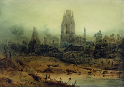 Bristol, 1801 (wc paperilla) tekijältä John Sell Cotman