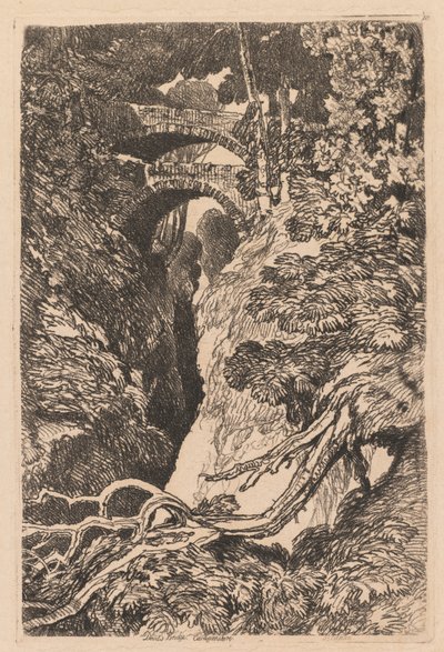 Paholaisen silta, Cardiganshire tekijältä John Sell Cotman