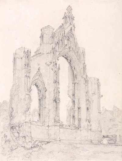 Howdenin kirkon itäpää, Yorkshire tekijältä John Sell Cotman
