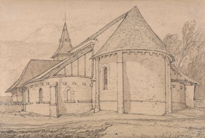 East End of the Abbey Church of St. Paul Rouenissa, Normandiassa tekijältä John Sell Cotman