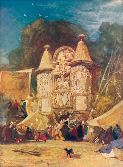 Gateway of the Abbey Aumale, Normandia, 1832 tekijältä John Sell Cotman