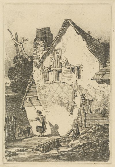 Lakenham, n. 1808 (pehmeäpohjainen etsaus) tekijältä John Sell Cotman