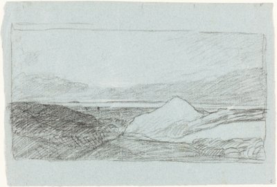 Maisema kukkuloilla ja vedellä tekijältä John Sell Cotman