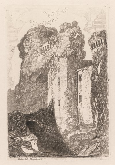 Liber Studiorium: Ragland Castle, Monmouhshire, 1838. tekijältä John Sell Cotman