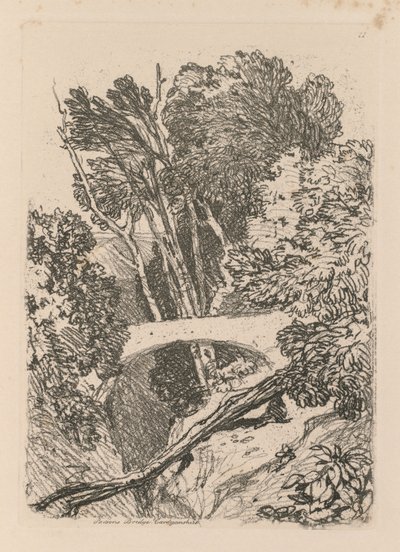 Liber Studiorum: Levy 11: Parsons Bridge, Cardingshire, 1838 tekijältä John Sell Cotman
