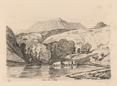 Book of Studies: Plate 15, Cader Iris, North Wales tekijältä John Sell Cotman