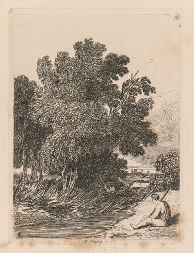 Kirja of Studies: levy 16, A Study, 1838 tekijältä John Sell Cotman