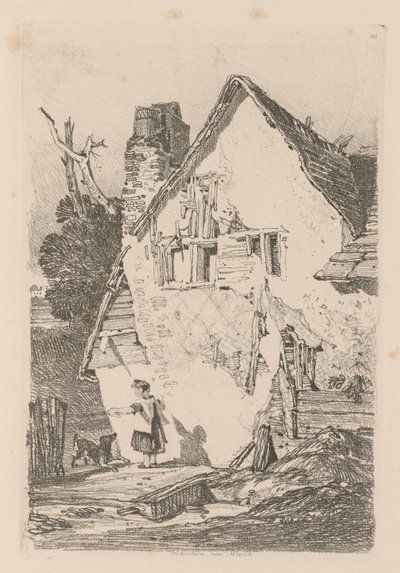 Liber Studiorum: Plate 40, Lakenham, lähellä Norwichia, 1838 tekijältä John Sell Cotman