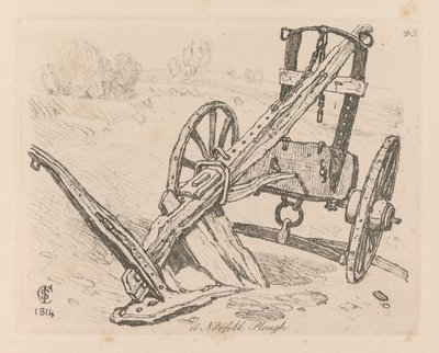 Oppikirja: Levy 43, Norfolk Plow tekijältä John Sell Cotman