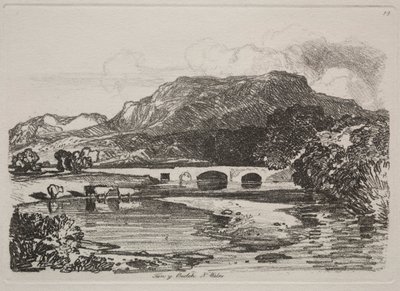 Tutkimuskirja: Tan y Beolch, Pohjois-Wales, 1838 tekijältä John Sell Cotman