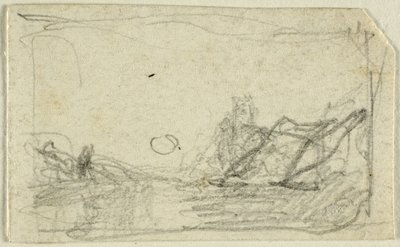 Kuunvalo maiseman yllä tekijältä John Sell Cotman