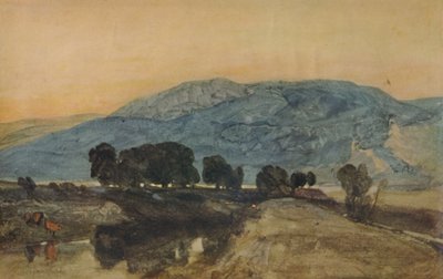 Kalliomaisema, Auringonlasku, 1923 tekijältä John Sell Cotman