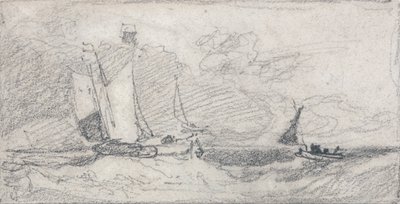 Purjeveneet ja veneet epävakaalla merellä tekijältä John Sell Cotman