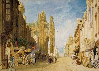 Katukuva Alenconissa, Normandiassa tekijältä John Sell Cotman