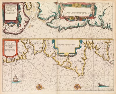 Englantilaisen luotsin ensimmäinen kirja: kuvaus pohjoisesta merenkulusta, n. 1671 (paperi). tekijältä John Seller