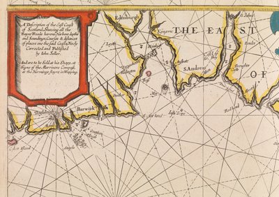 Englantilaisen luotsin ensimmäinen kirja: kuvaus pohjoisesta merenkulusta, n. 1671 (paperi). tekijältä John Seller