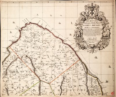 Uusi ja tarkka kartta Amerikassa sijaitsevasta Barbadosin saaresta William Mayon vuosina 1717-1721 tekemän kartoituksen mukaan. tekijältä John Senex