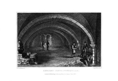 Muinainen krypta, Southwark, 1830. tekijältä John Shury