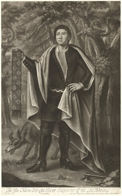 Tee Yee Neen Ho Ga Row, kuuden kansakunnan keisari tekijältä John Simon after John Verelst