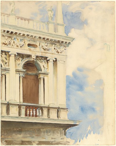 Kirjaston kulma Venetsiassa, 19041907. tekijältä John Singer Sargent