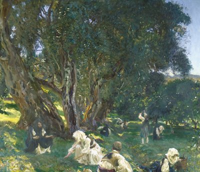 Albanialaiset oliivinkeräilijät tekijältä John Singer Sargent