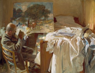 Taiteilija ateljeessaan  tekijältä John Singer Sargent