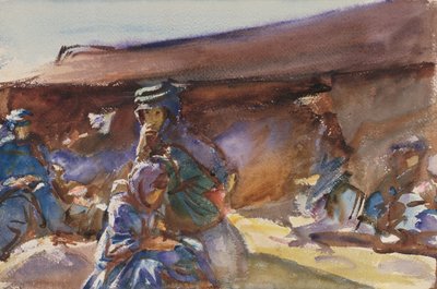 Musta teltta (wc paperilla) tekijältä John Singer Sargent