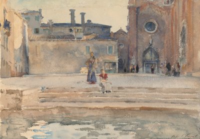 Campo dei Frari, Venetsia, n. 1880. tekijältä John Singer Sargent