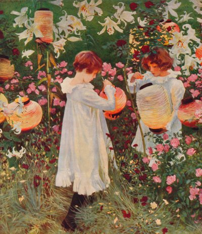 Neilikka, Lilja, Lilja, Ruusu, 1885-86, 1938 tekijältä John Singer Sargent