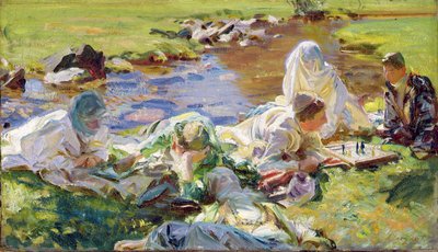 Dolce far niente, noin 1907 tekijältä John Singer Sargent