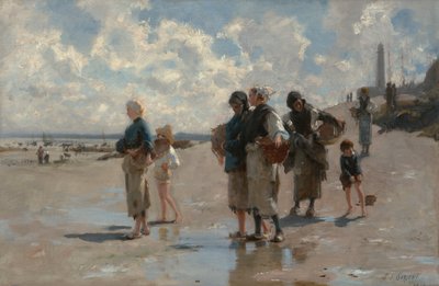 Osterien kalastus Cancalessa tekijältä John Singer Sargent