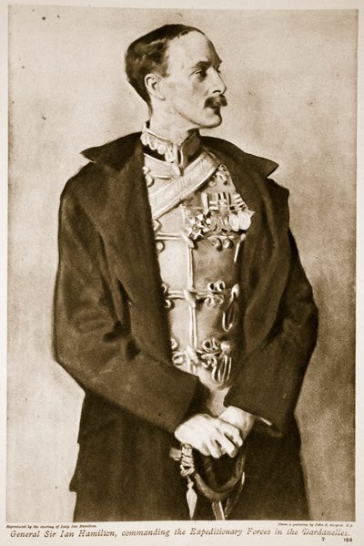 Kenraali Sir Ian Hamilton, retkikuntajoukkojen komentaja Dardanelleilla, 1914-19 tekijältä John Singer Sargent