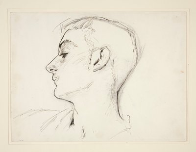 Nuoren miehen profiilipäällikkö tekijältä John Singer Sargent