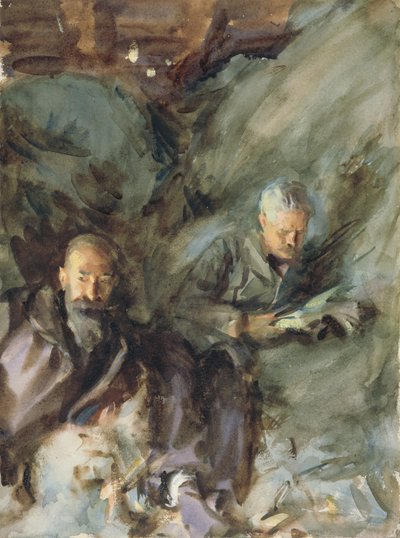 Hayloftissa, n. 1904-07 (wc paperilla) tekijältä John Singer Sargent