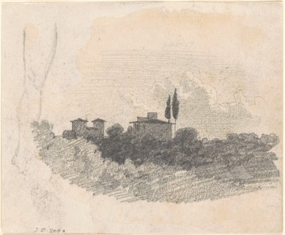 Italialainen huvila [recto], 1870-1872. tekijältä John Singer Sargent