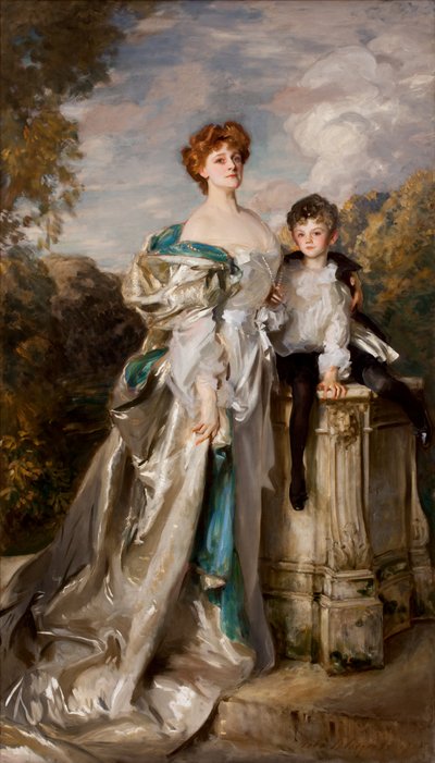 Lady Warwick ja hänen poikansa, 1905 tekijältä John Singer Sargent