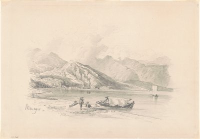 Lake Shore, Menaggio [recto] tekijältä John Singer Sargent