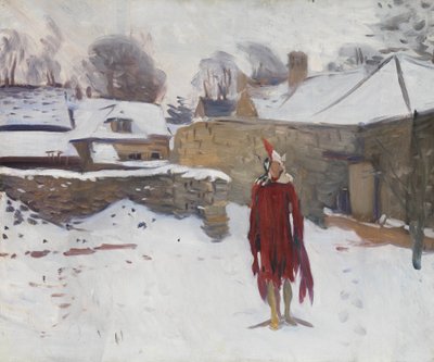 Mannikin lumessa, n. 1891-93 tekijältä John Singer Sargent