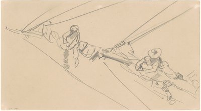 Men on a Spar, c. 1876. tekijältä John Singer Sargent