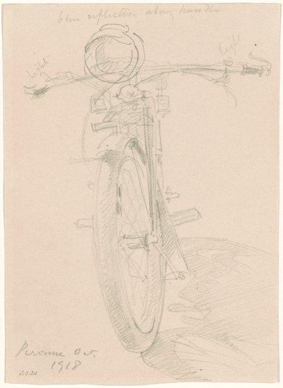 Moottoripyörä [recto], 1918. tekijältä John Singer Sargent