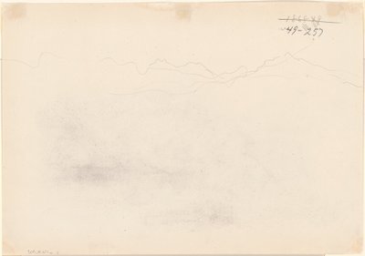 Vuoret [verso], 1869. tekijältä John Singer Sargent