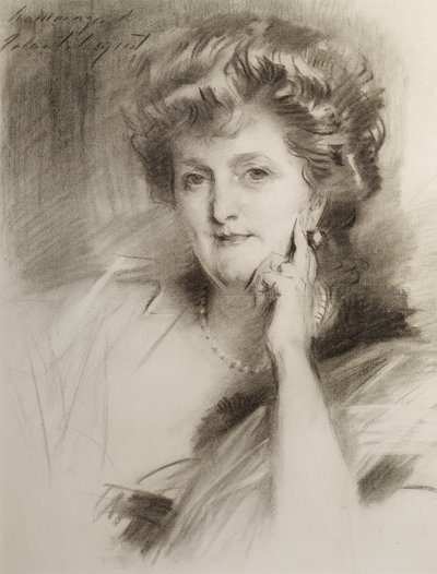 Naisen muotokuva, vuoden 1900 jälkeen (liitu kudottupaperille) tekijältä John Singer Sargent