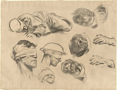 Estudis per a "Gased" finlandès tekijältä John Singer Sargent