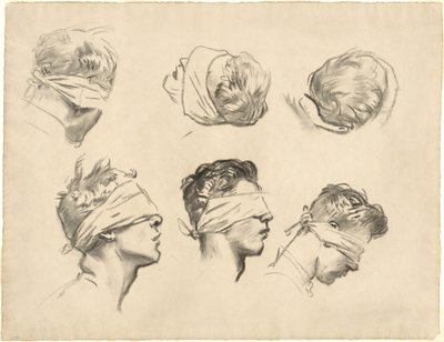 Studies for Gassed, 1918-1919. tekijältä John Singer Sargent