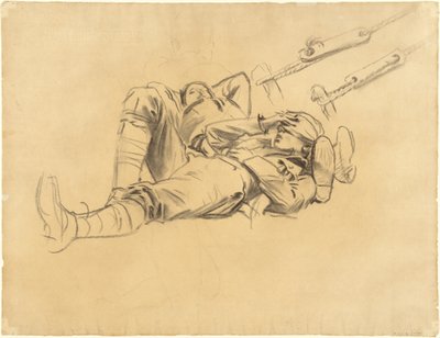 "Gassed"-tutkimukset [recto] tekijältä John Singer Sargent