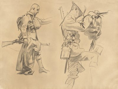 Estudis per a gasos [recto], 1918-1919. finlandès tekijältä John Singer Sargent